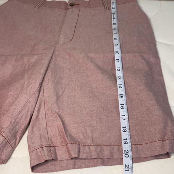 Shorts Men’s IZOD flat Front shorts 32 Light Red - Picture 13 of 15